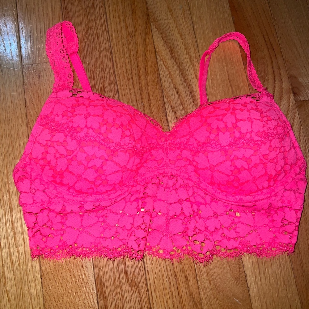 Pink Victoria’s Secret push up bras